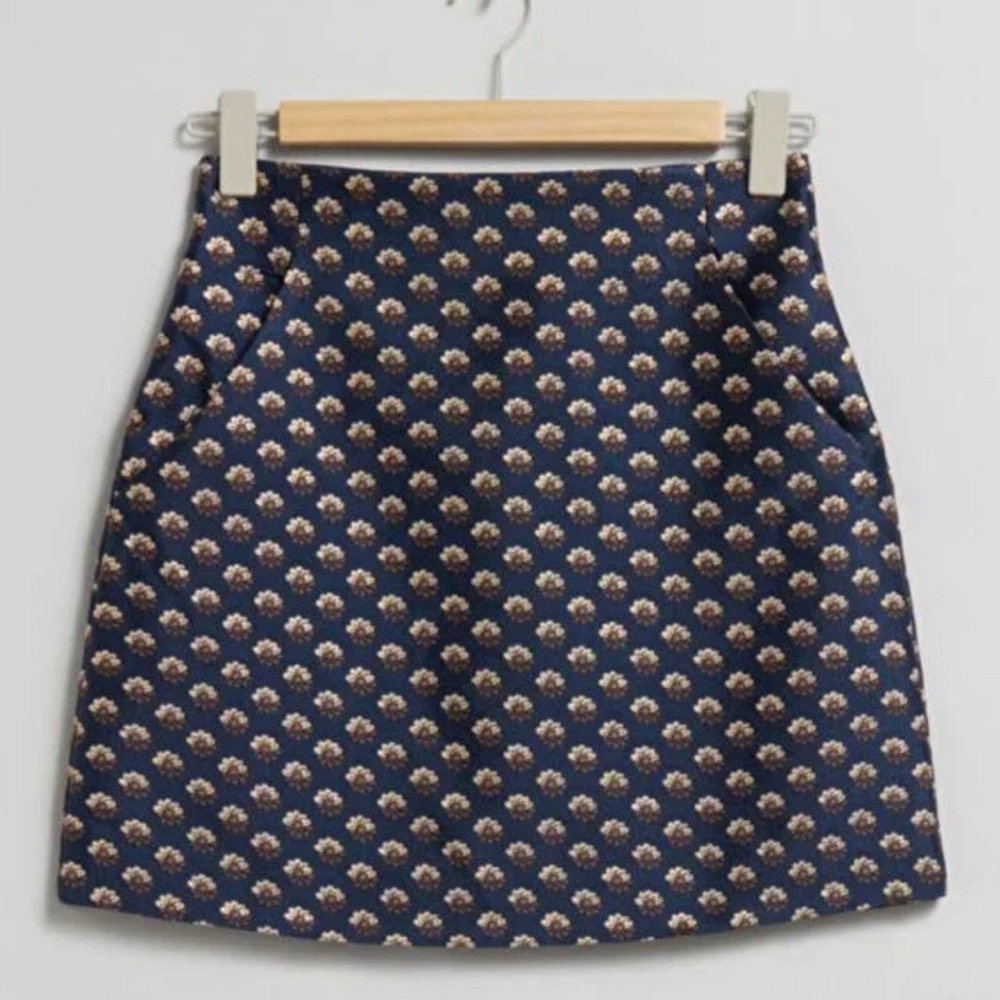 & Other Stories jacquard Mini Skirt